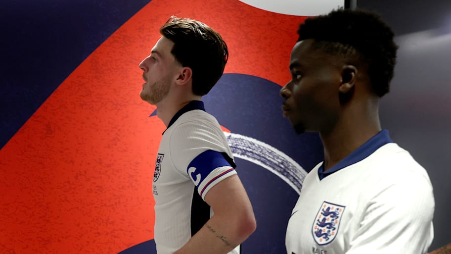Declan Rice (left) and Bukayo Saka.