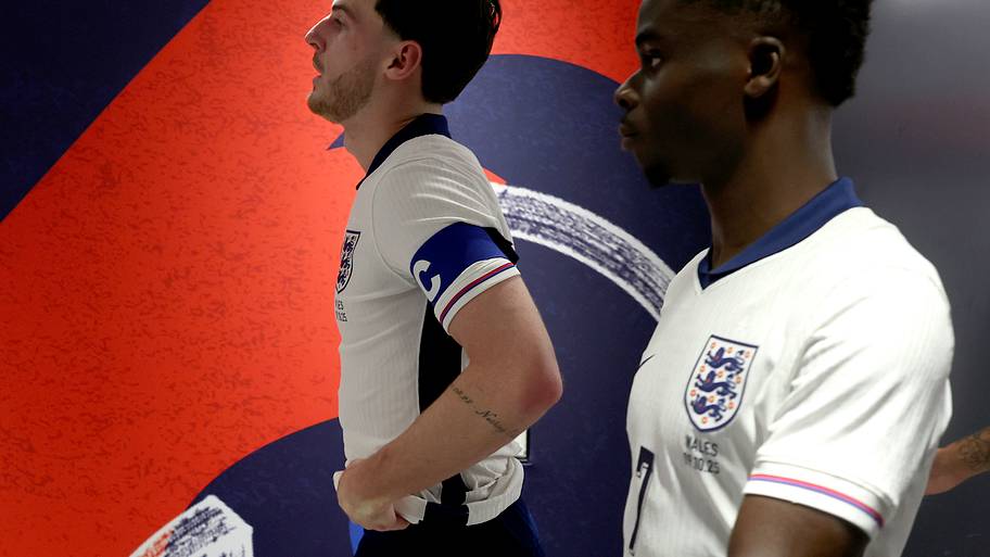 Declan Rice (left) and Bukayo Saka.
