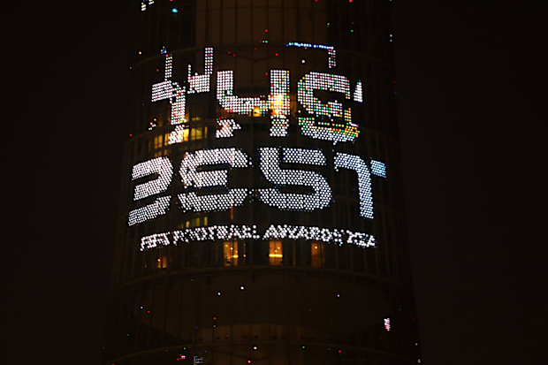 FIFA最佳足球奖徽标。