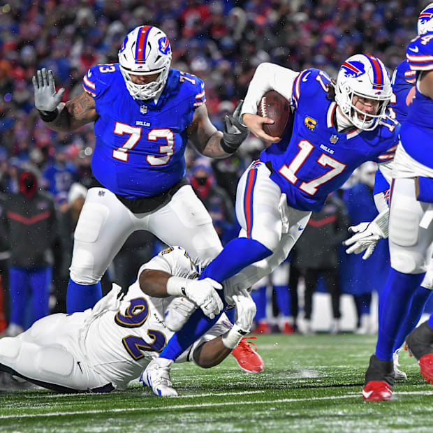 Josh Allen carries Josh Allen carries