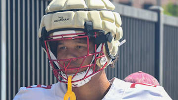 Florida State football and coaches players arrive for the 10th FSU spring football practice of the 2023 season on Tuesday, April 4, 2023.

Lucas Simmons 1 Of 1