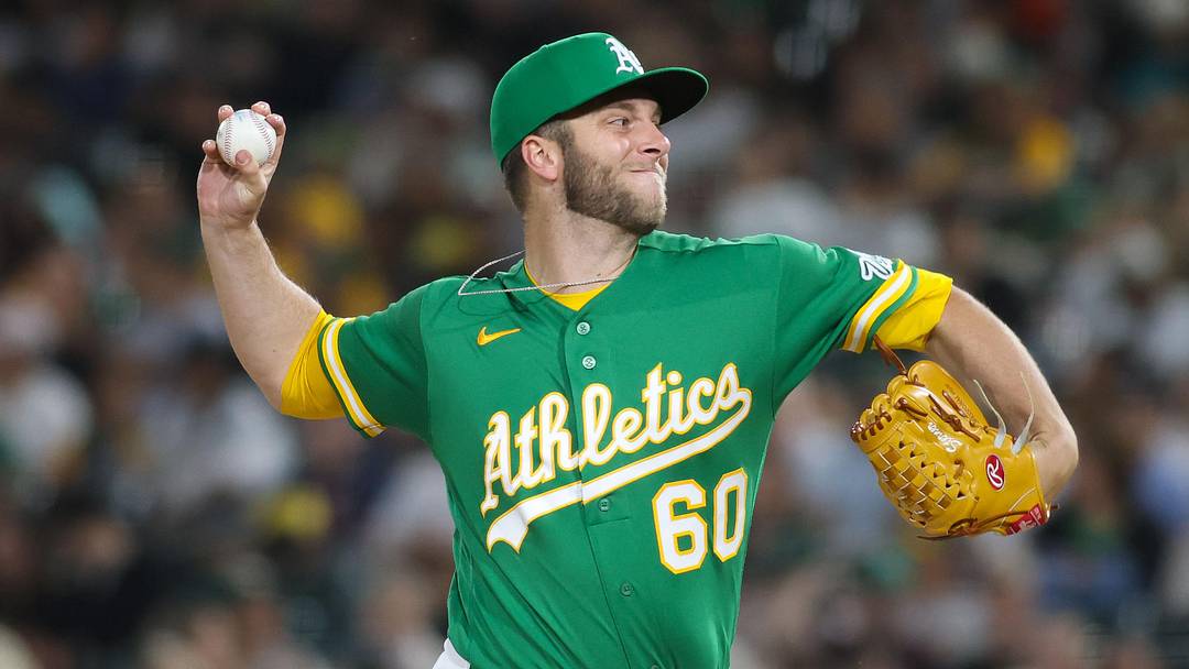 May 1, 2026; West Sacramento, California, USA; Athletics pitcher Justin Sterner (60) throws to a Cleveland Guardians batter during the seventh inning at Sutter Health Park. Mandatory Credit: Scott Marshall-Imagn Images May 1, 2026; West Sacramento, California, USA; Athletics pitcher Justin Sterner (60) throws to a Cleveland Guardians batter during the seventh inning at Sutter Health Park. Mandatory Credit: Scott Marshall-Imagn Images