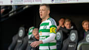 St Mirren Park, Paisley, Renfrewshire, Scotland, Scottish Premiership Football, St Mirren versus Celtic; Callum McGregor of Celtic leads his side out