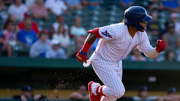 Yohendrick Pinango during the South Bend Cubs v. Lake County Captains game on Thursday, July 28, 2022.

Cubs7282022 15