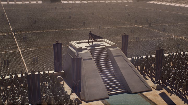 A Scene from Warner Bros. Pictures and Legendary Pictures’ action adventure “DUNE: PART THREE,” a Warner Bros. Pictures release. Courtesy of Warner Bros. Photo courtesy of Warner Bros. Pictures.