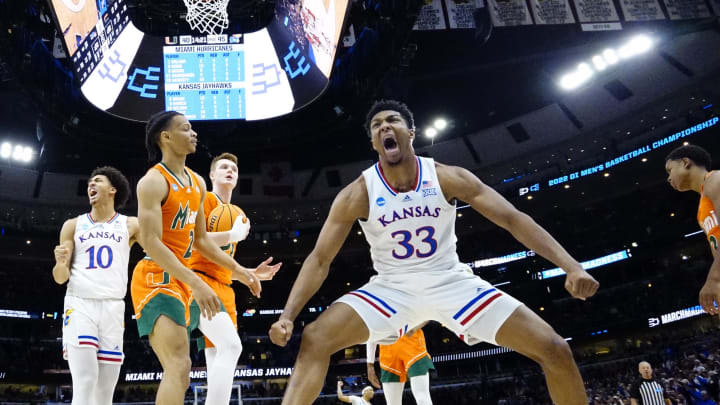 Kansas Jayhawks forward David McCormack.