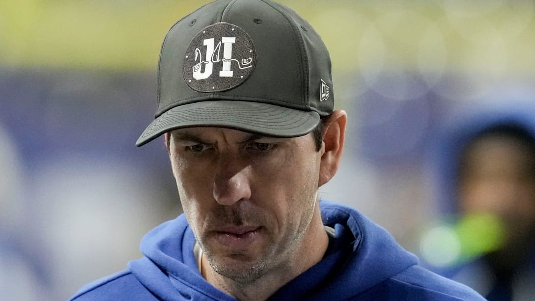 Indianapolis Colts head coach Shane Steichen walks off the field Sunday, Nov. 30, 2025, after the Indianapolis Colts lost to the Houston Texans 20-16 at Lucas Oil Stadium in Indianapolis. Indianapolis Colts head coach Shane Steichen walks off the field Sunday, Nov. 30, 2025, after the Indianapolis Colts lost to the Houston Texans 20-16 at Lucas Oil Stadium in Indianapolis.