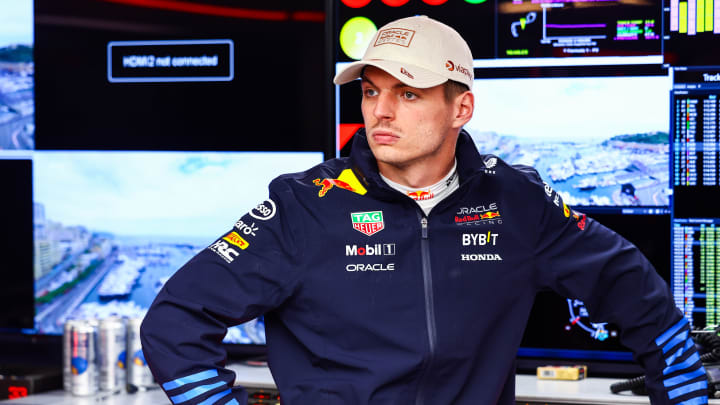 Max Verstappen of the Netherlands and Oracle Red Bull Racing prepares to drive in the garage during practice ahead of the F1 Grand Prix of Monaco at Circuit de Monaco on May 24, 2024 in Monte-Carlo, Monaco.