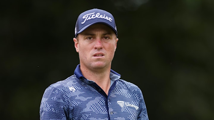 Justin Thomas on the third hole during the third round of the 2025 PGA Tour Championship