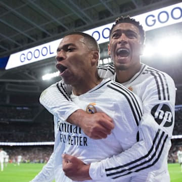 Kylian Mbappé (left) and Jude Bellingham were two of Real Madrid’s best players last season.