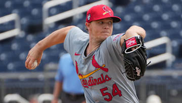 Mar 4, 2024; West Palm Beach, Florida, USA;  St. Louis Cardinals starting pitcher Sonny Gray (54)