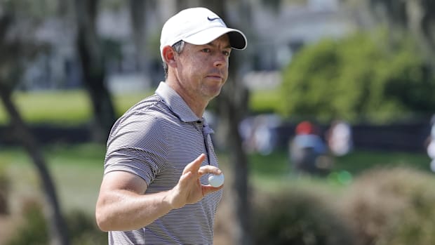 Rory McIlroy walks off of the second green during the third round of the 2025 Arnold Palmer Invitational. 