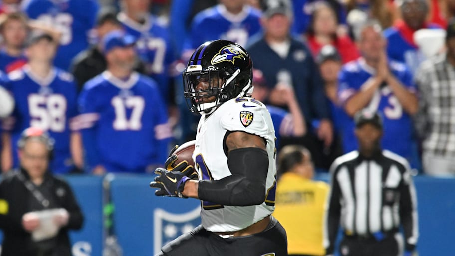 Baltimore Ravens running back Derrick Henry