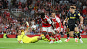 Bukayo Saka has been less than clinical in front of goal this season