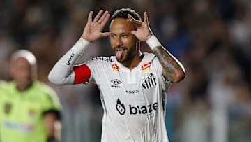 Neymar marcou seu primeiro gol pelo Santos na rodada passada