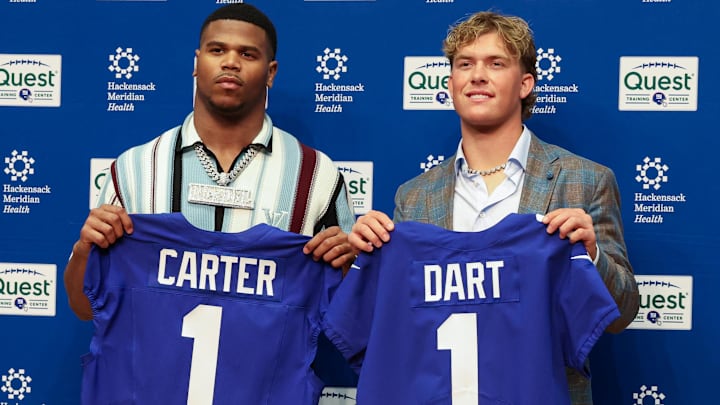 New York Giants first round draft picks, Abdul Carter and Jaxson Dart