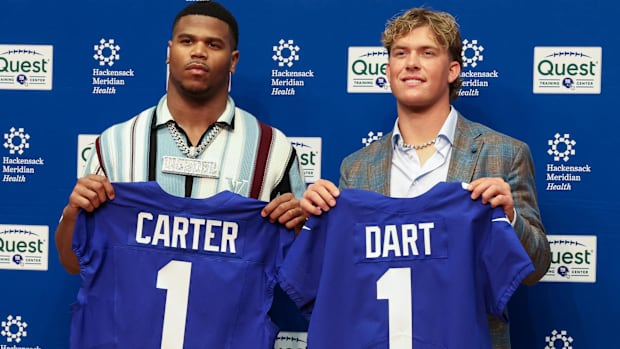 New York Giants edge Abdul Carter and quarterback Jaxson Dart