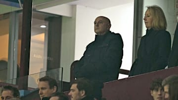 Daniel Levy during the defeat at Aston Villa 
