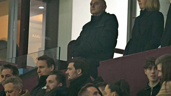 Daniel Levy during the defeat at Aston Villa 