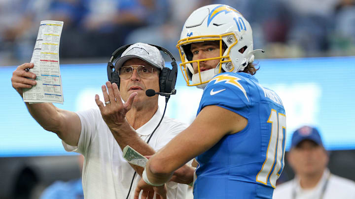 Jim Harbaugh, Justin Herbert, Los Angeles Chargers
