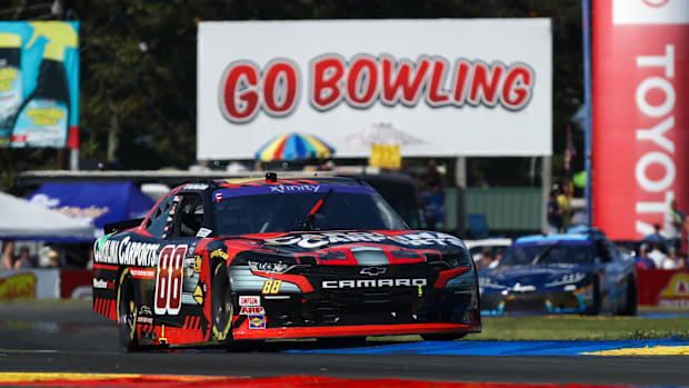 Connor Zilisch (88) races during the Mission 200 at The Glen at Watkins Glen International.