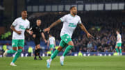 Callum Wilson scored twice for Newcastle at Goodison Park