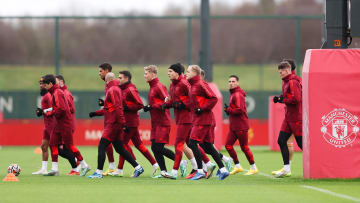 Manchester United Training Session And Press Conference - UEFA Champions League 2023/24