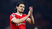 Cavani con el Manchester United