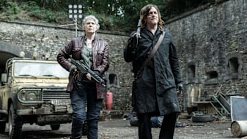 Norman Reedus as Daryl Dixon, Melissa McBride as Carol Peletier - The Walking Dead: Daryl Dixon _ Season 2, Episode 5 - Photo Credit: Emmanuel Guimier/AMC