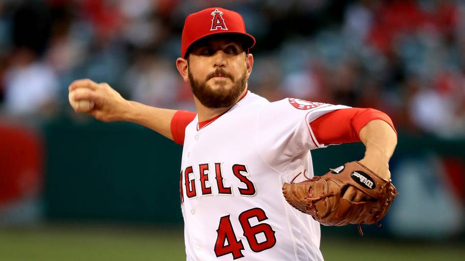 Angels pitcher Cory Rasmus