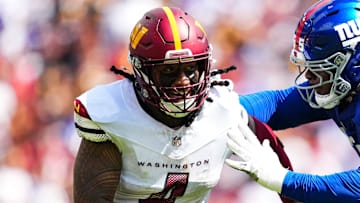 Washington Commanders linebacker Frankie Luvu