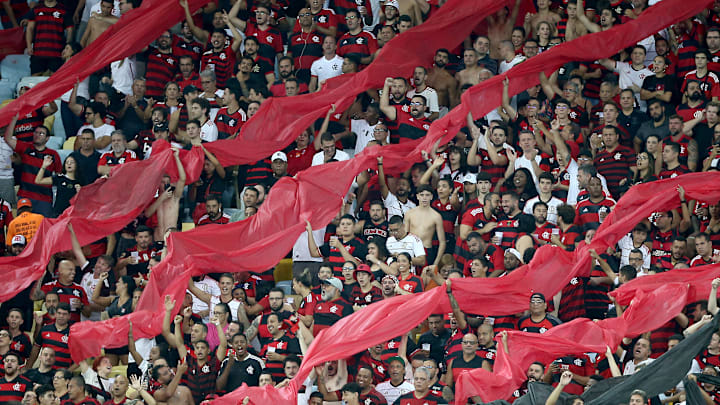 Torcida do Flamengo no Maracanã. 