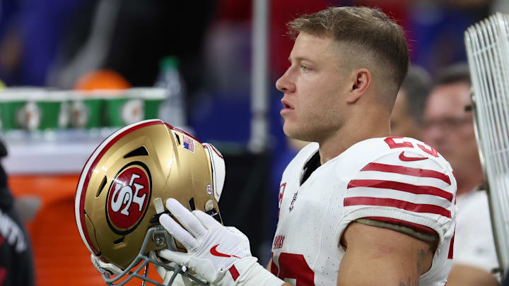San Francisco 49ers running back Christian McCaffrey (23)
