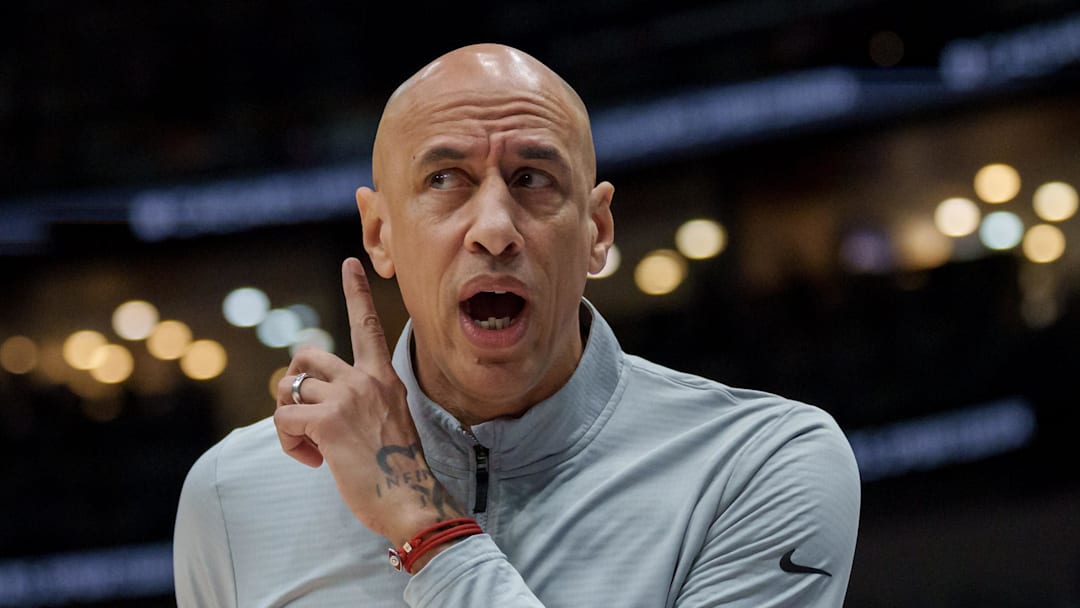 Feb 9, 2026; New Orleans, Louisiana, USA; Sacramento Kings head coach Doug Christie reacts during the first half against the New Orleans Pelicans at Smoothie King Center. Mandatory Credit: Matthew Hinton-Imagn Images Feb 9, 2026; New Orleans, Louisiana, USA; Sacramento Kings head coach Doug Christie reacts during the first half against the New Orleans Pelicans at Smoothie King Center. Mandatory Credit: Matthew Hinton-Imagn Images
