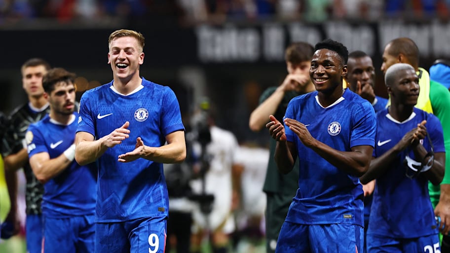Chelsea celebrate victory over LAFC at the Club World Cup