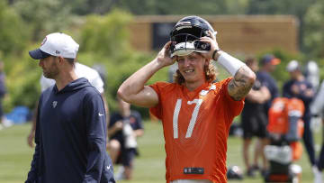 Tyson Bagent has to feel like Bears training camp is a breeze after the workout he had with a friend.