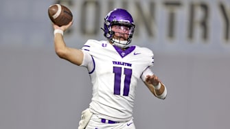 Tarleton State Texans quarterback Victor Gabalis (11)