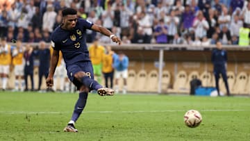 Aurélien Tchouaméni avait manqué son tir au but face à l'Argentine en finale de la Coupe du Monde 2022