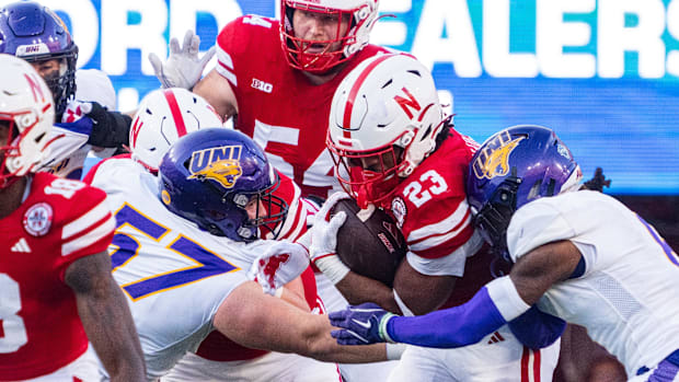 Nebraska Cornhuskers running back Dante Dowdell (23) runs against Northern Iowa Panthers defensive back Jonathan Cabral