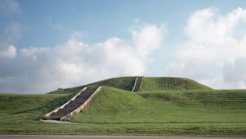 Cahokia Mounds State Historic Site in Illinois.