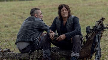 Norman Reedus as Daryl Dixon, Jeffrey Dean Morgan as Negan - The Walking Dead _ Season 10, Episode 14 - Photo Credit: Jackson Lee Davis/AMC