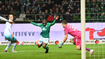 Die Szene des Spiels zwischen Schalke 04 und Werder Bremen