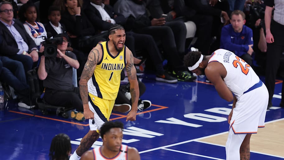 Indiana Pacers forward Obi Toppin's game-sealing slam had NBA fans going wild. | Wendell Cruz-Imagn Images
