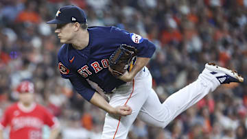 Houston Astros relief pitcher Phil Maton (88) delivers a pitch