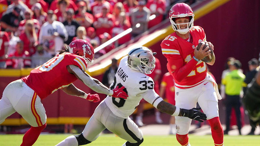 Patrick Mahomes led his side to a dominant 31–0 win over the Raiders.