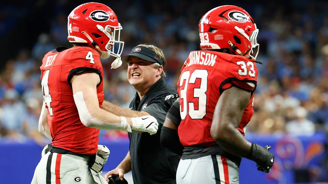 Georgia football coach Kirby Smart against Ole Miss.