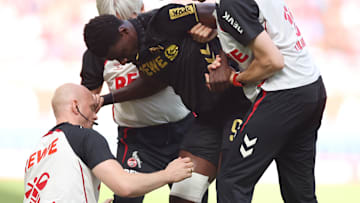 Ragnar Ache musste am Knie bandagiert werden 