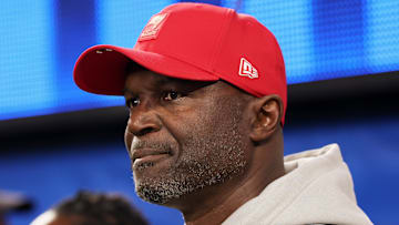 Tampa Bay Buccaneers head coach Todd Bowles is under extra scrutiny after the rise of Dave Canales in Carolina. (Mandatory Credit: Kiyoshi Mio-Imagn Images)