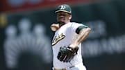 Los Yankees pueden buscar un cambio con Oakland por Frankie Montas