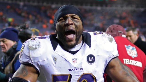 Baltimore Raven linebacker Ray Lewis